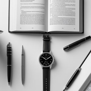 Leonardo_Phoenix_10_Flat_lay_of_daily_habit_tracker_watch_open_0